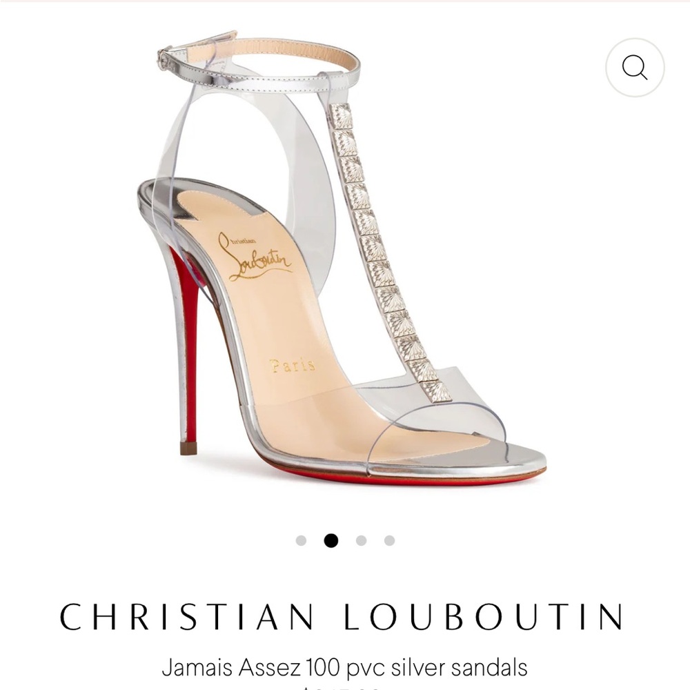 CHRISTIAN LOUBOUTIN
Jamais Assez 100 pvc silver sandals